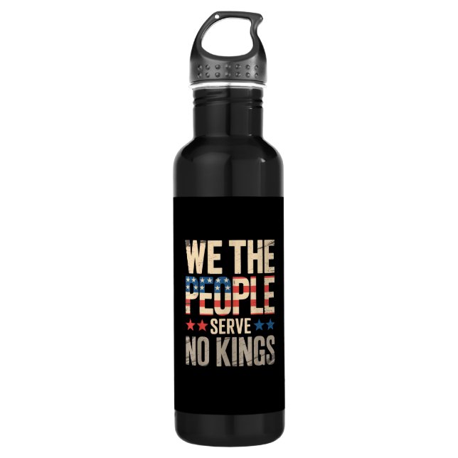 Botella De Agua No Kings In America We The People (Anverso)