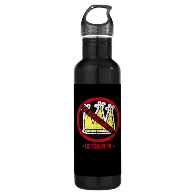 Botella De Agua No Kings It Classic Creative Style (Anverso)