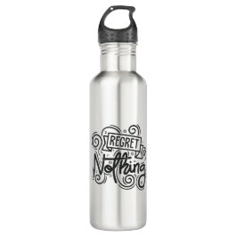 Botella De Agua No lamentar la cita