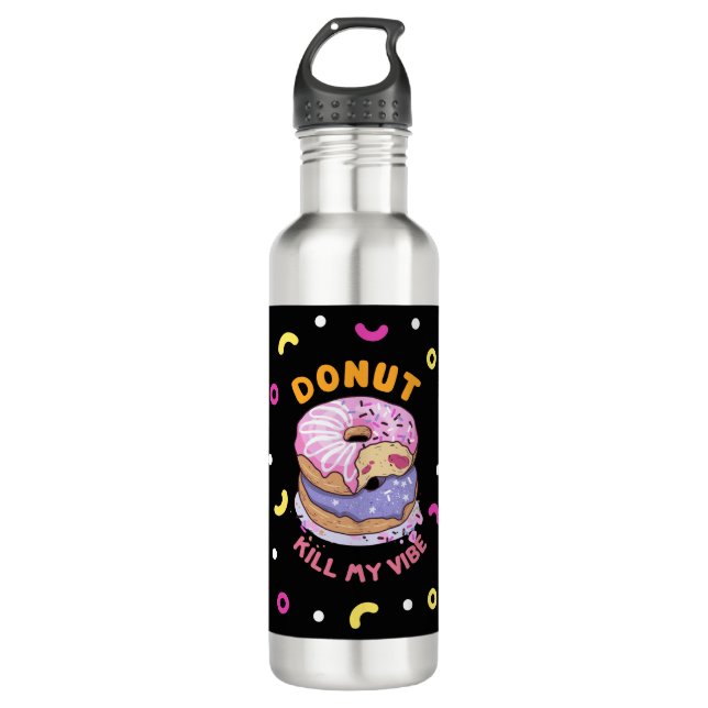 Botella De Agua No maten mi vibe donut (Anverso)