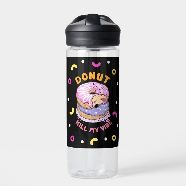 Botella De Agua No maten mi vibe donut (Delante)