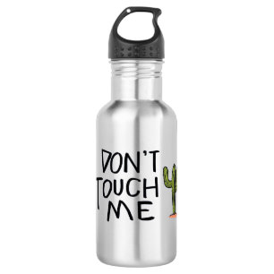 Botella De Agua No me toques Cactus gracioso