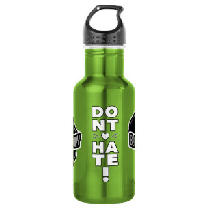 Botella De Agua No odies la historia NEGRA