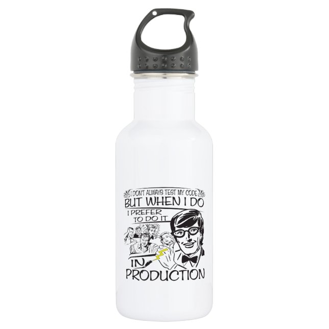 Botella De Agua No pruebo siempre mi código (Anverso)