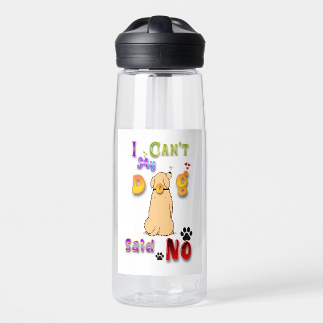 Botella De Agua No puedo decir que mi perro no (Delante)