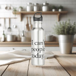 Botella De Agua No puedo hacer hoy una cita mínima simple en negro<br><div class="desc">No puedo hacer hoy una cita mínima simple en negro</div>
