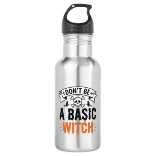 Botella De Agua No Seas una Bruja Básica Vintage Halloween