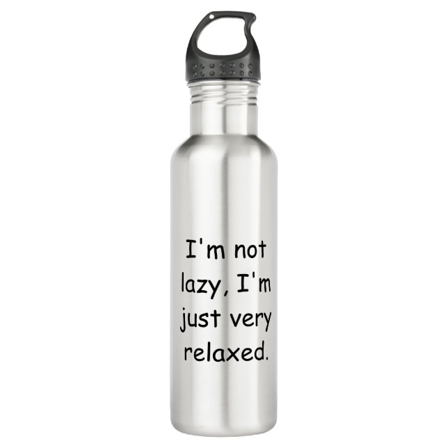 Botella De Agua No soy perezoso, solo estoy muy relajado (Anverso)