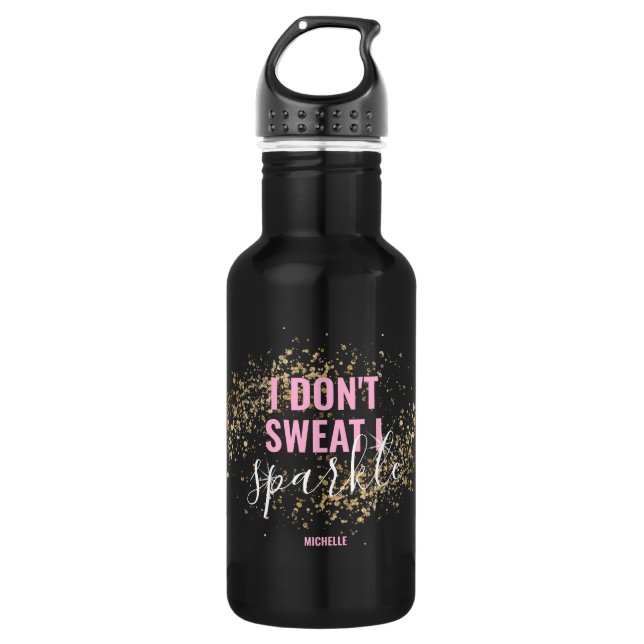 Botella De Agua No sudo, brillo chica (Anverso)