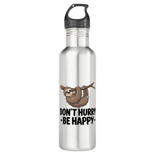Botella De Agua No te hagas feliz (Anverso)
