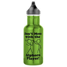 Botella De Agua No te metas con el jugador de Alphorn