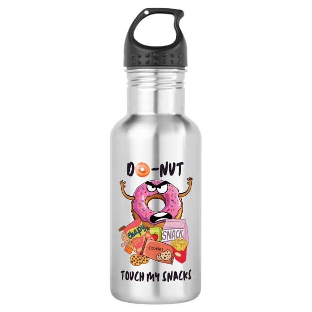Botella De Agua No tocar mis bocadillos (Anverso)