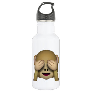 Botella De Agua No ver Mono Malvado - Emoji