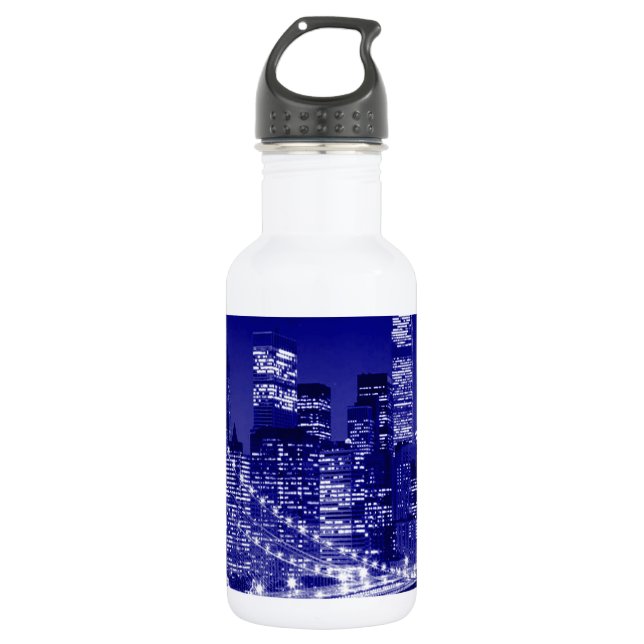 Botella De Agua Noche azul de Nueva York (Anverso)