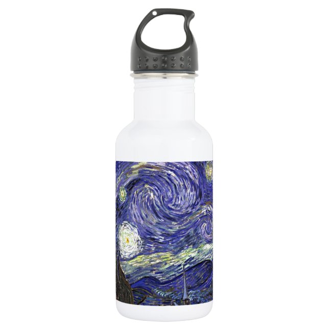 Botella De Agua Noche estrellada, Vincent Van Gogh. (Anverso)