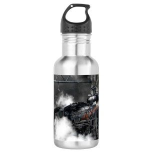 Botella De Agua Noche locomotora del transporte del tren del vapor