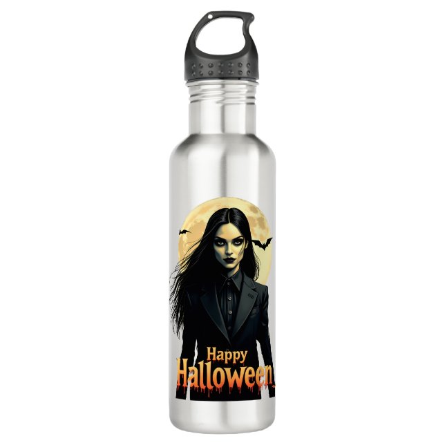 Botella De Agua Noche Witchy Halloween (Anverso)