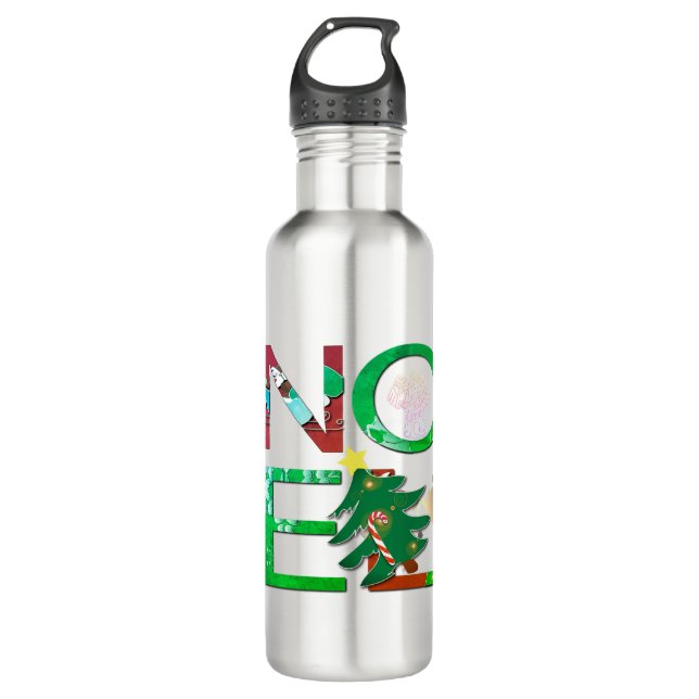 Botella de agua Noel Navidades (Anverso)