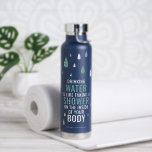 Botella De Agua Nombre de agua potable de oferta motivacional<br><div class="desc">Cita motivacional divertida sobre la importancia del agua potable. Este diseño genial es mínimo pero afectivo. Personalizar el nombre utilizando la plantilla proporcionada.</div>