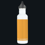 Botella De Agua Nombre de color amarillo de Gooseberry de Cabo<br><div class="desc">El cabo Gooseberry,  también conocido como Physalis,  es una planta de la familia de la sombra,  cuyas bayas crecen dentro de una calíx protectora de papel. Aquí,  el distintivo color amarillo cálido de la baya da su nombre a uno de los matices distintivos de Nomencolores.</div>