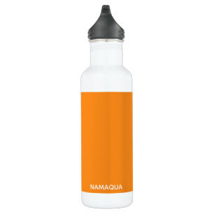 Botella De Agua Nombre de color naranja de Namaqua