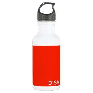 Botella De Agua Nombre de color rojo de Disa