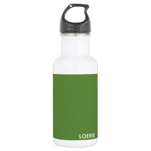 Botella De Agua Nombre de color verde de Loerie
