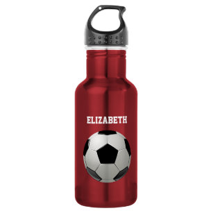 Botella De Agua Nombre de fútbol personalizado