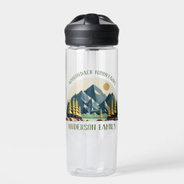 Botella De Agua Nombre de la familia Mountain Sunrise
