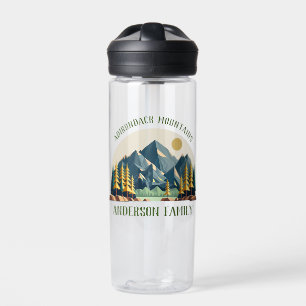 Botella De Agua Nombre de la familia Mountain Sunrise