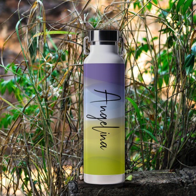 Botella De Agua Nombre de lavanda de limón verde (Subido por el creador)