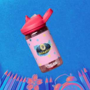 Botella De Agua Nombre de niña Número Oficial de policía Sombrero