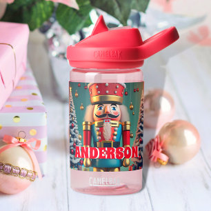 Botella De Agua Nombre de niño personalizado de Navidades de desnu
