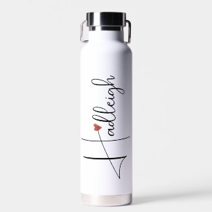 Botella De Agua Nombre de script manuscrito personalizado