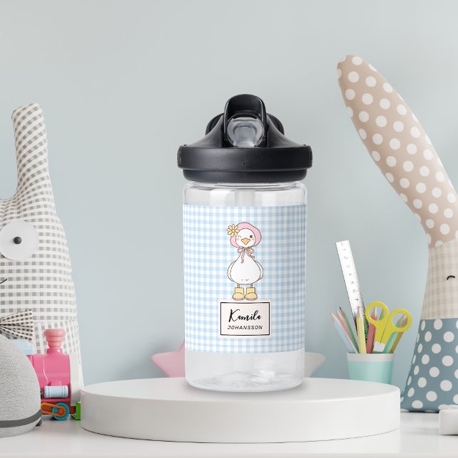 Botella De Agua Nombre del guión del Personalizado de coqueta rosa (Subido por el creador)