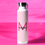 Botella De Agua Nombre del Monograma de Giro de Guión Moderno Cali<br><div class="desc">Mantente hidratado en estilo con nuestro Hot Pink Modern Script Girly Monograma Nombre Agua Botella! Con un diseño llamativo de color rosa cálido, esta botella de agua es personalizada con su nombre en un elegante guión moderno para una moda, un toque personalizado. Perfecto para la escuela, entrenamiento o el viaje,...</div>