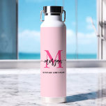 Botella De Agua Nombre del Monograma de Giro de Guión Moderno Cali<br><div class="desc">Mantente hidratado en estilo con nuestro Hot Pink Modern Script Girly Monograma Nombre Agua Botella! Con un diseño llamativo de color rosa cálido, esta botella de agua es personalizada con su nombre en un elegante guión moderno para una moda, un toque personalizado. Perfecto para la escuela, entrenamiento o el viaje,...</div>