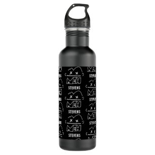 Botella De Agua Nombre del patrón personalizado Meh Funny Face Emo