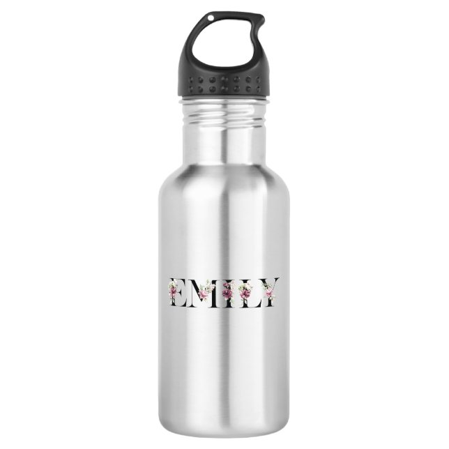 Botella De Agua Nombre Emily (Anverso)