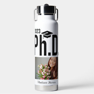 Botella De Agua Nombre personalizado, año y foto