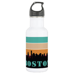 Botella De Agua Nombre personalizado Boston Massachusetts