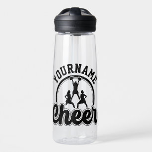 Botella De Agua NOMBRE Personalizado Cheer equipo Varsity CheerLea