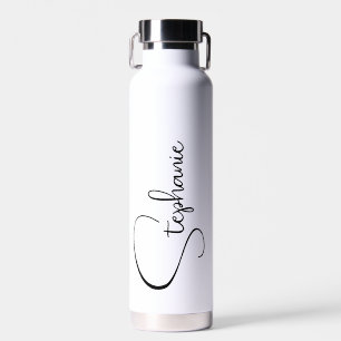 Botella De Agua Nombre personalizado con letra script