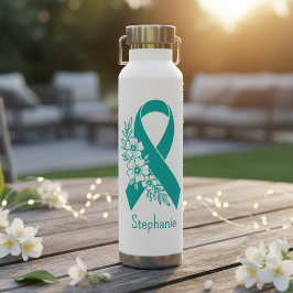 Botella De Agua Nombre personalizado Conciencia de la Alergia al A