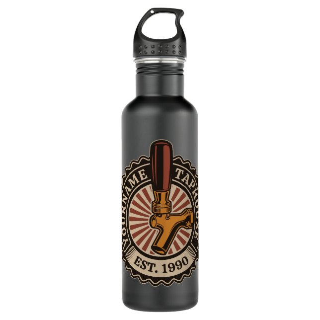 Botella De Agua NOMBRE Personalizado Craft Beer Taphouse Brewery B (Anverso)