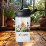 Botella De Agua Nombre personalizado Cute acuarela dinosaurio<br><div class="desc">Queme la sed de su pequeño amante de los dinosaurios con nuestro nombre personalizado Cute acuarela Dinosaur Botella de agua! Esta adorable botella de agua tiene un encantador diseño de dinosaurios acuáticos que harán que quedarse hidratado sea divertido y emocionante. Fabricada con materiales duraderos y sin BPA, nuestra botella de...</div>