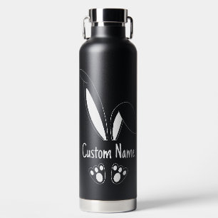 Botella De Agua Nombre Personalizado Cute Bunny Easter