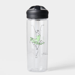 Botella De Agua Nombre personalizado de Ballerina