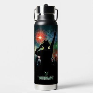 Botella De Agua Nombre personalizado de DJ de música