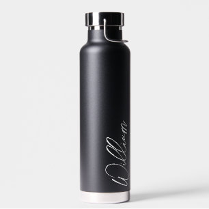 Botella De Agua Nombre personalizado de guión moderno